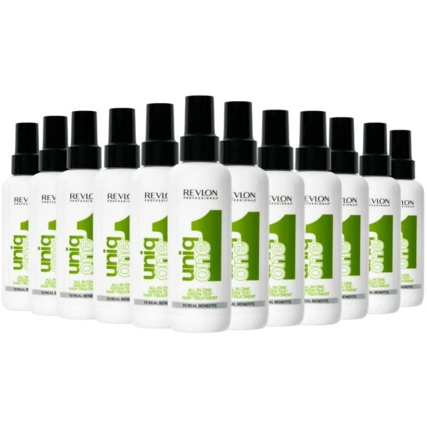 12 sprays 10-en-1 thé vert UniqOne Revlon 150ML 12 Sprays 10-en-1 Thé Vert UniqOne Revlon 150ML -Produits Capillaires 12 sprays 10 en 1 the vert uniqone revlon 150ml