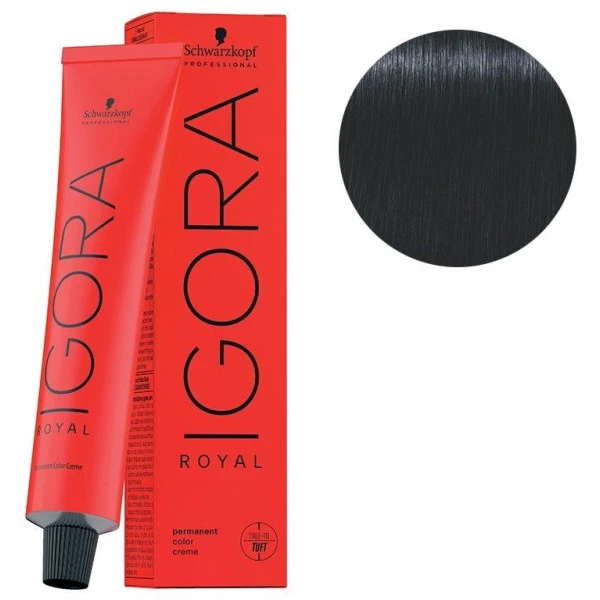 Coloration Igora Royal 1-1 noir bleu 60ML Schwarzkopf Coloration Igora Royal 1-1 Noir Bleu 60ML -Produits Capillaires coloration igora royal 1 1 noir bleu 60ml