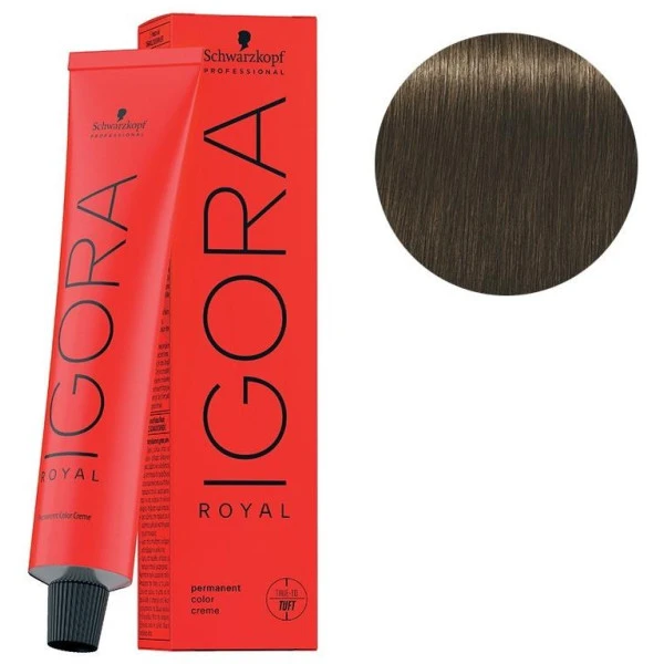Coloration Igora Royal 5-4 châtain clair beige 60ML Schwarzkopf Coloration Igora Royal 5-4 Châtain Clair Beige 60ML -Produits Capillaires coloration igora royal 5 4 chatain clair beige 60ml