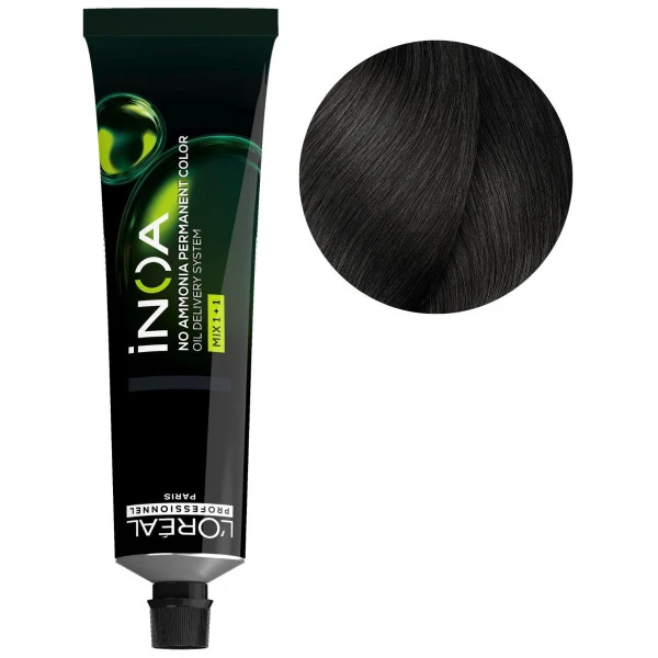 Coloration iNOA vegan fondamentale 4 châtain 60ML Coloration INOA Vegan Fondamentale 4 Châtain 60ML -Produits Capillaires coloration inoa vegan fondamentale 4 chatain loreal professionnel 60ml