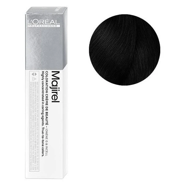 Coloration Majirel n°1 noir 50ML Coloration Majirel N°1 Noir 50ML -Produits Capillaires coloration majirel n1 noir 50ml
