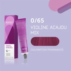 Coloration Permanente /65 Violine Acajou Mix Kadus 60ML -Produits Capillaires coloration permanente 65 kadus 60ml 2