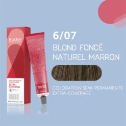 Coloration Semi-permanente Extra Coverage 6/07 Blond Foncé Naturel Marron Kadus 60ML 2 Coloration Semi-permanente Extra Coverage 6/07 Blond Foncé Naturel Marron Kadus 60ML -Produits Capillaires coloration semi permanente extra coverage 607 blond fonce naturel marron kadus 60ml 2