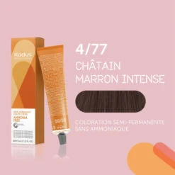 Coloration Semi-permanente Sans Ammoniaque 4/77 Châtain Marron Intense Kadus 60ML 2 Coloration Semi-permanente Sans Ammoniaque 4/77 Châtain Marron Intense Kadus 60ML -Produits Capillaires coloration semi permanente sans ammoniaque 477 chatain marron intense kadus 60ml 2