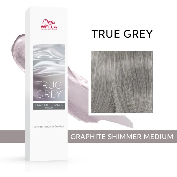 Coloration True Grey graphite shimmer medium Wella 60ML Coloration True Grey Graphite Shimmer Medium Wella 60ML -Produits Capillaires coloration true grey graphite shimmer medium wella 60ml 3