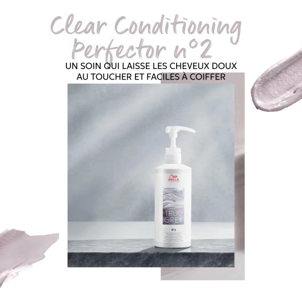 Conditionneur n°2 Clear Perfector True Grey Wella 500ML Conditionneur N°2 Clear Perfector True Grey Wella 500ML -Produits Capillaires conditionneur n2 clear perfector true grey wella 500ml 1