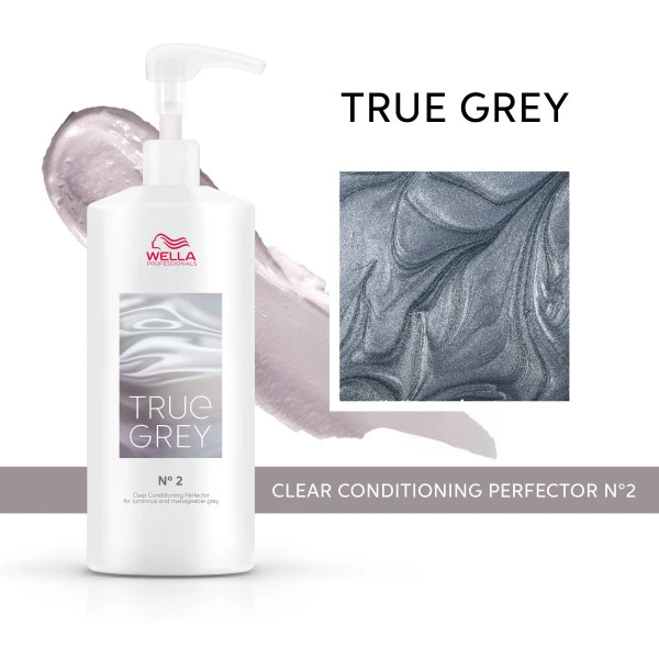 Conditionneur n°2 Clear Perfector True Grey Wella 500ML Conditionneur N°2 Clear Perfector True Grey Wella 500ML -Produits Capillaires conditionneur n2 clear perfector true grey wella 500ml 3