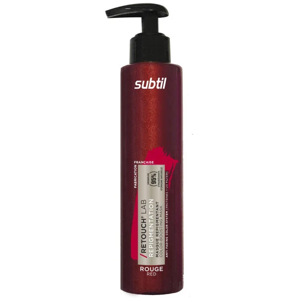 Masque repigmentant rouge /Retouch'Lab SUBTIL 195ML Masque Repigmentant Rouge /Retouch'Lab SUBTIL 195ML -Produits Capillaires masque repigmentant rouge retouch lab subtil 195ml