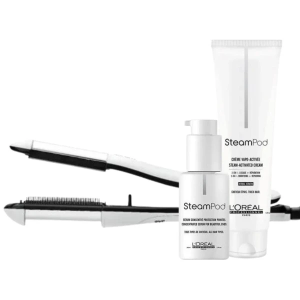 Pack Lisseur Steampod 4.0 cheveux épais L'Oréal Professionnel Pack Lisseur Steampod 4.0 Cheveux épais L'Oréal Professionnel -Produits Capillaires pack lisseur steampod 40 cheveux epais l oreal professionnel
