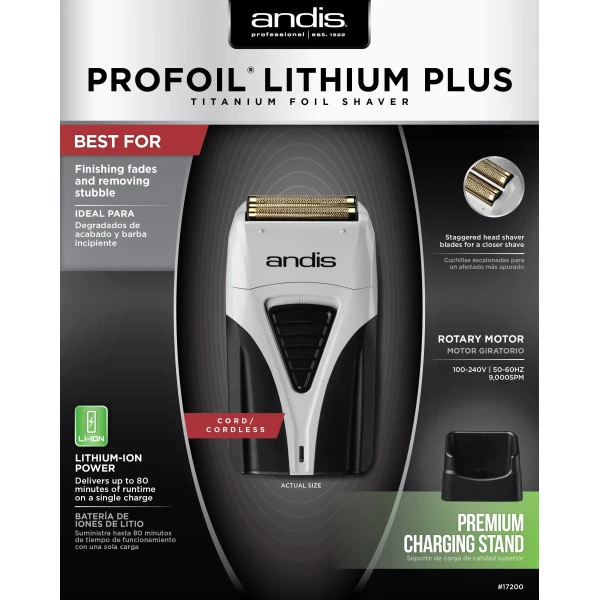 Rasoir cheveux électrique TS-2 Profoil Lithium Plus ANDIS Rasoir Cheveux électrique TS-2 Profoil Lithium Plus ANDIS -Produits Capillaires rasoir cheveux electrique ts 2 profoil lithium plus andis 1 5
