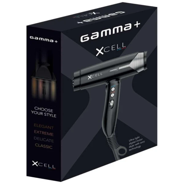 Sèche-cheveux XCELL noir Gammapiù Sèche-cheveux XCELL Noir Gammapiù -Produits Capillaires seche cheveux xcell noir gammapiu 1 1